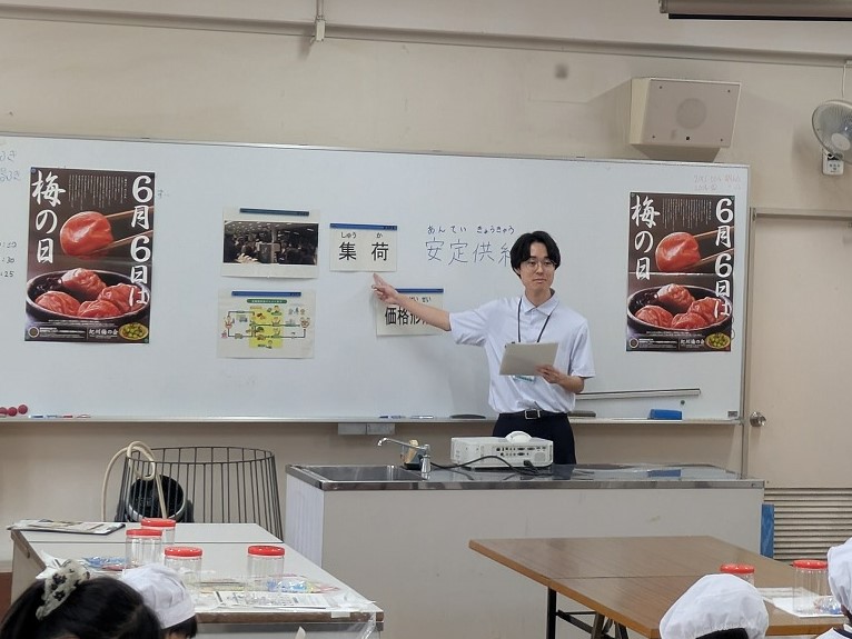 中央卸売市場の役割について説明写真