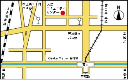 大淀コミュニティセンター地図