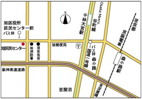 旭区民センター地図