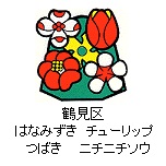 鶴見区の花　はなみずき　チューリップ　つばき　ニチニチソウ