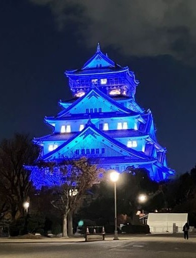 大阪城天守閣（過去のライトアップ）