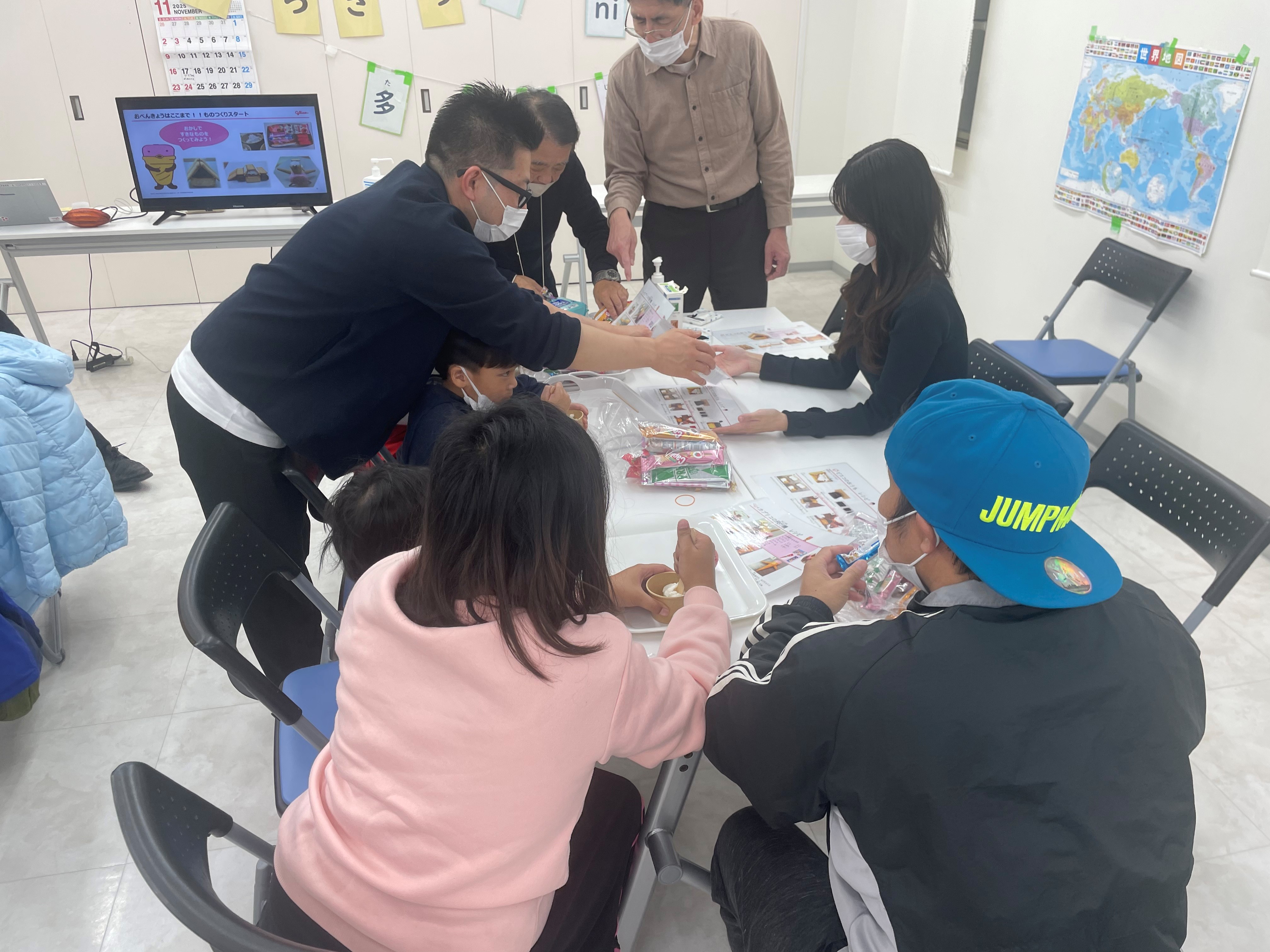 保護者や支援者に見守られて