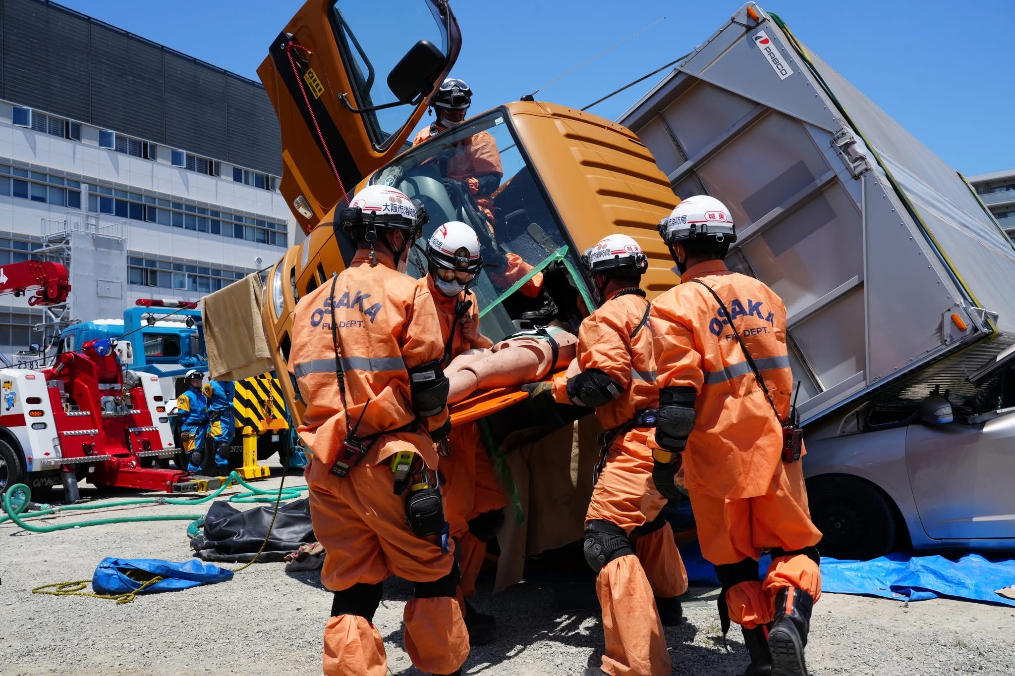 救助活動のようす