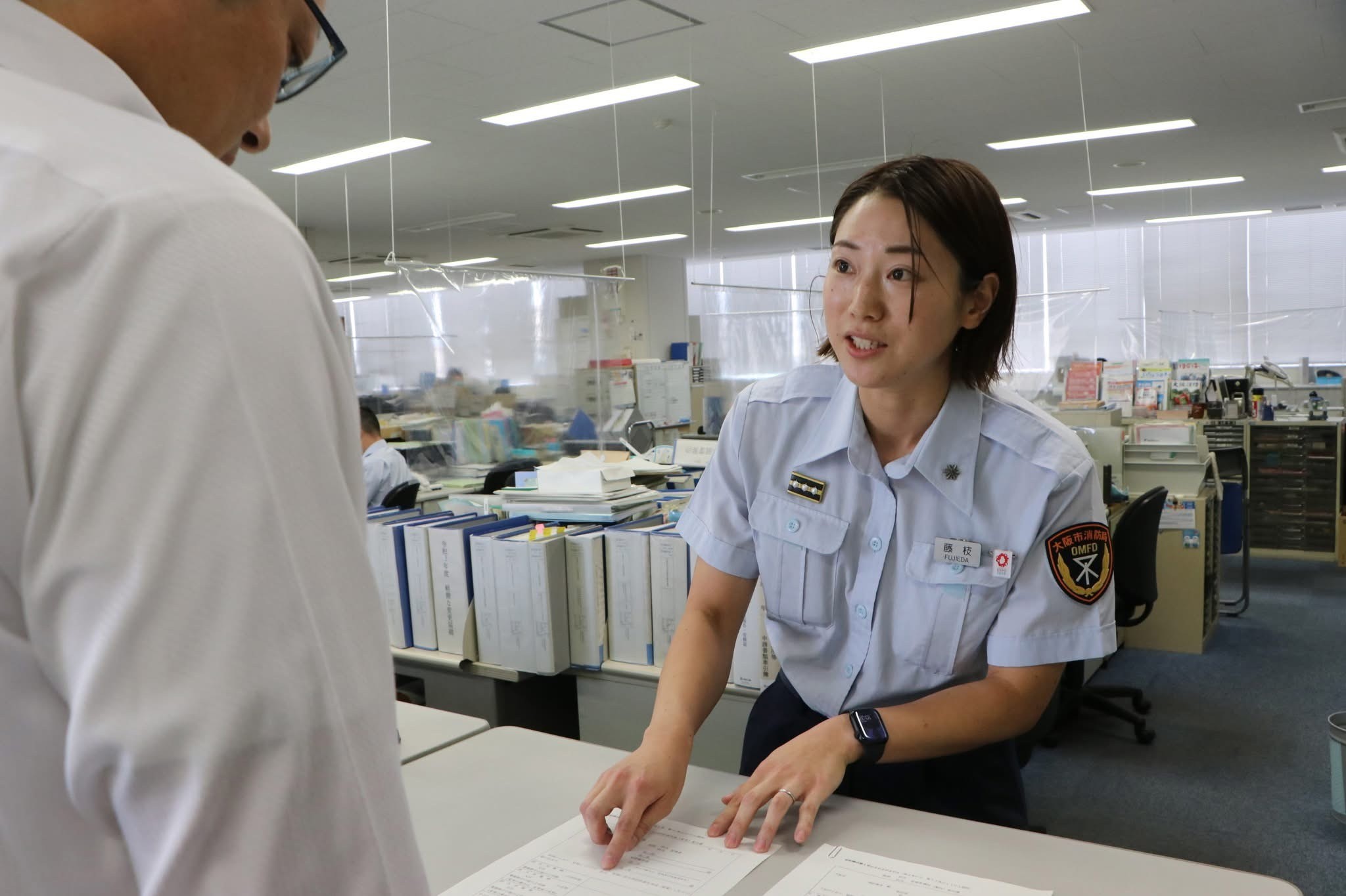 予防担当の仕事のようす