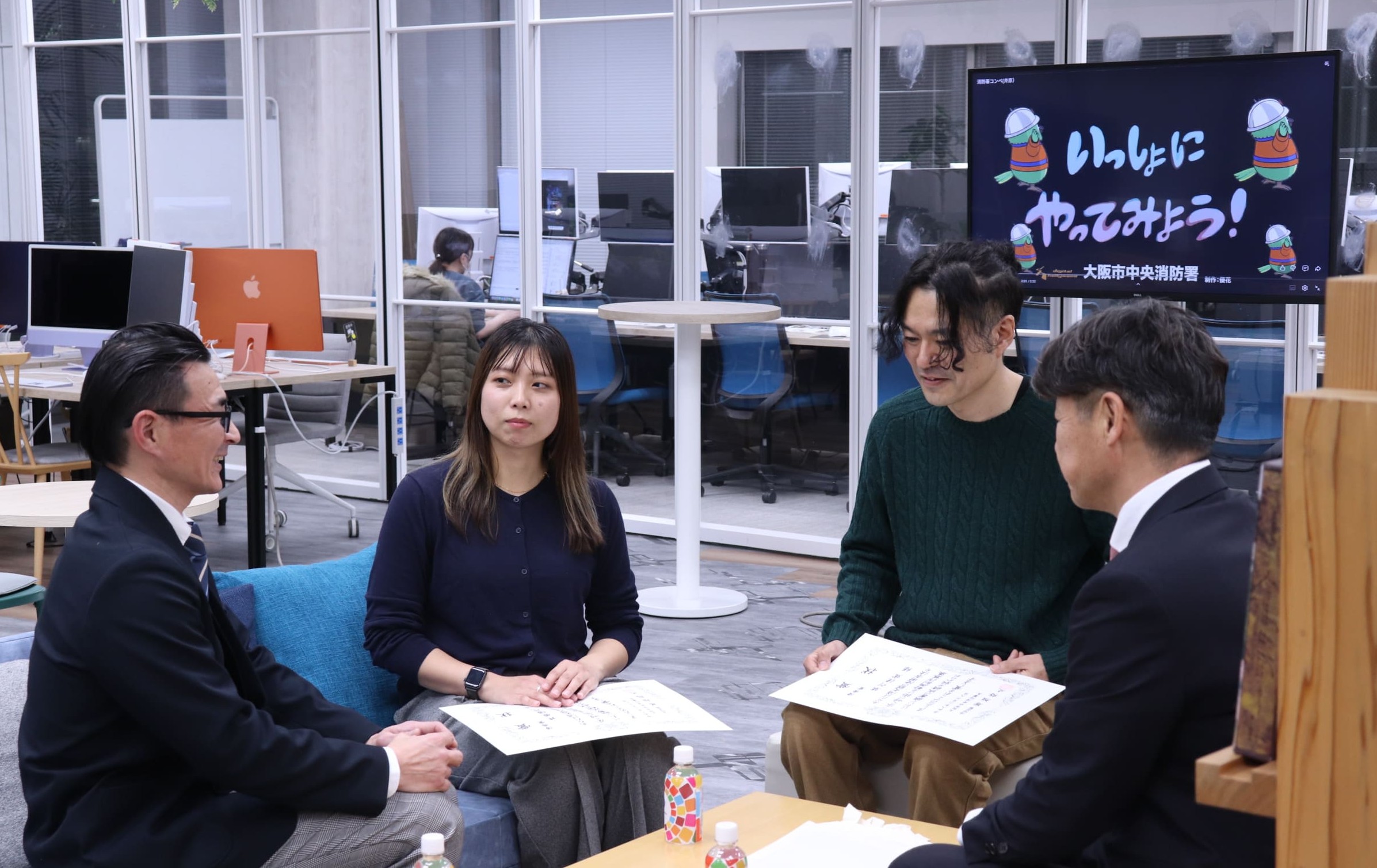 デジタルハリウッド大阪本校様表彰式の様子