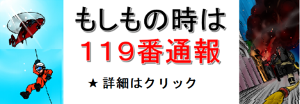 もしもの時は119番