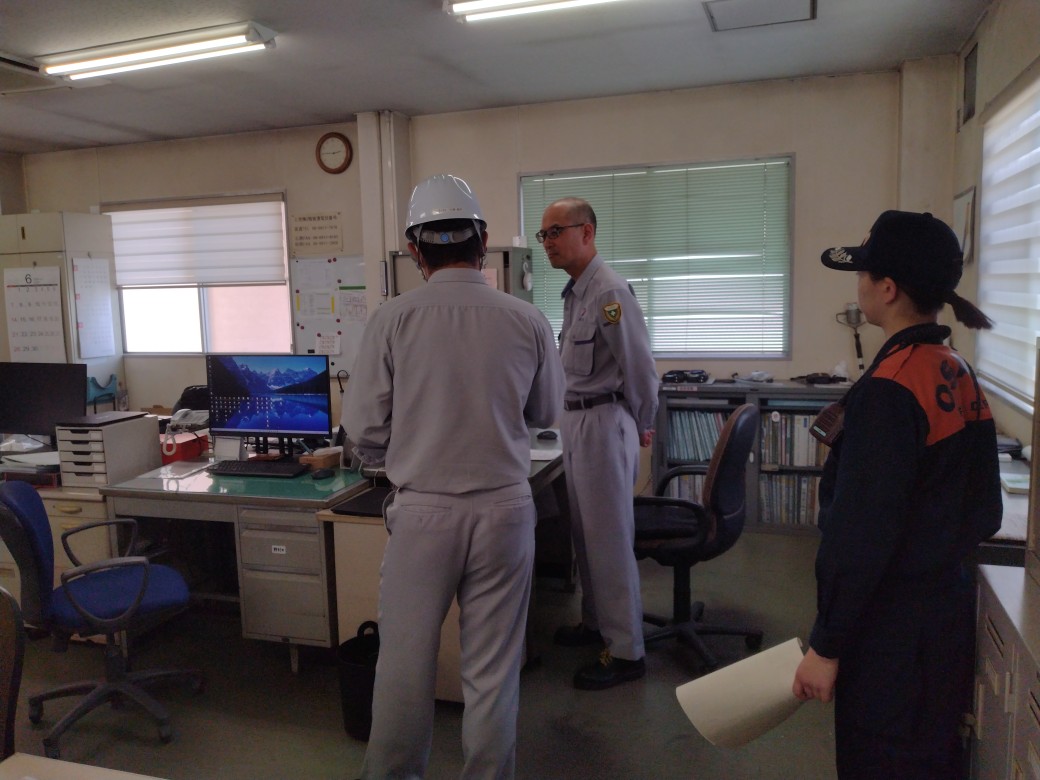 通報訓練の様子