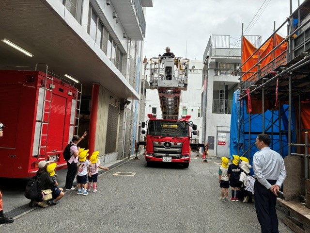はしご車見学