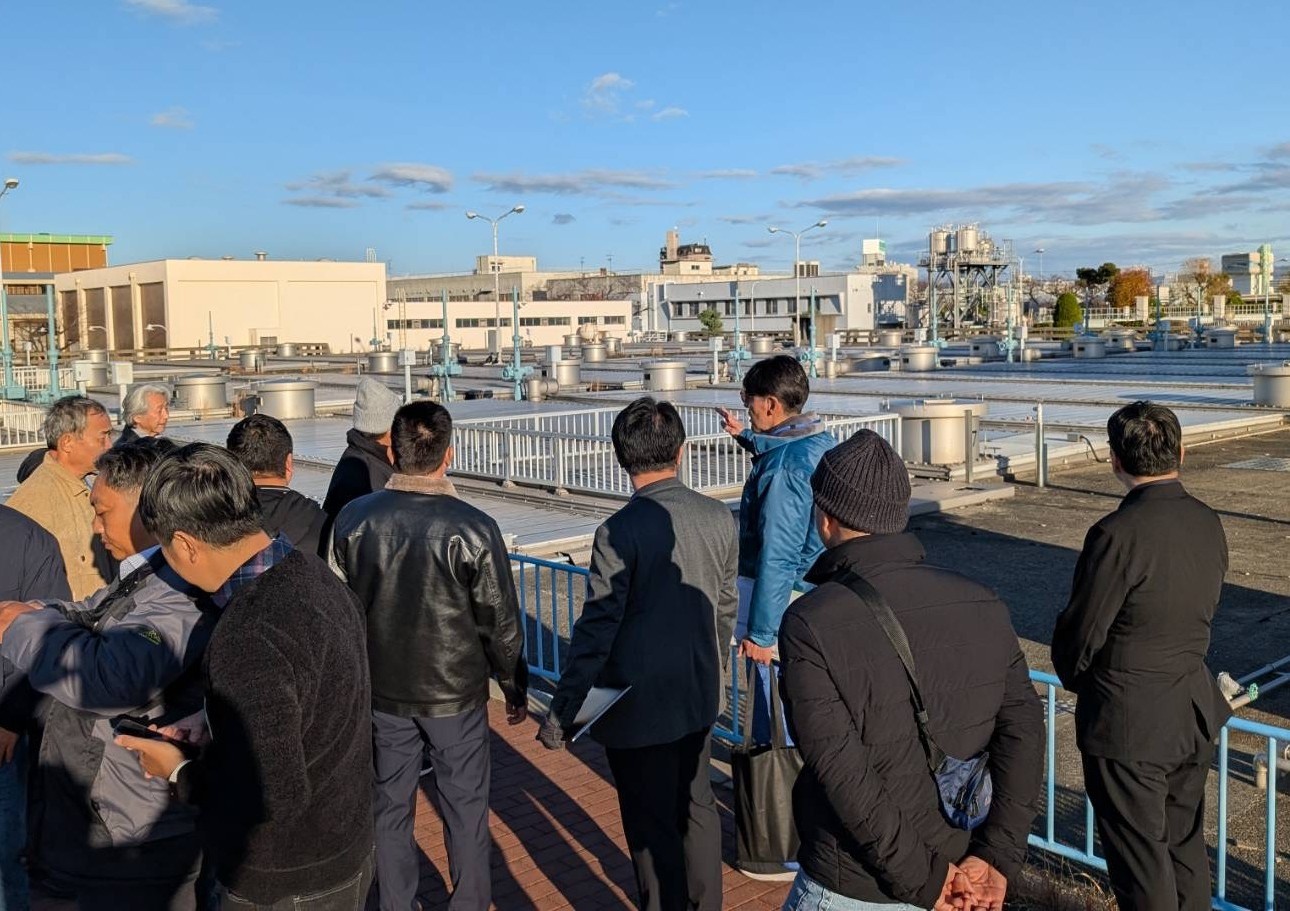 柴島浄水場見学の様子