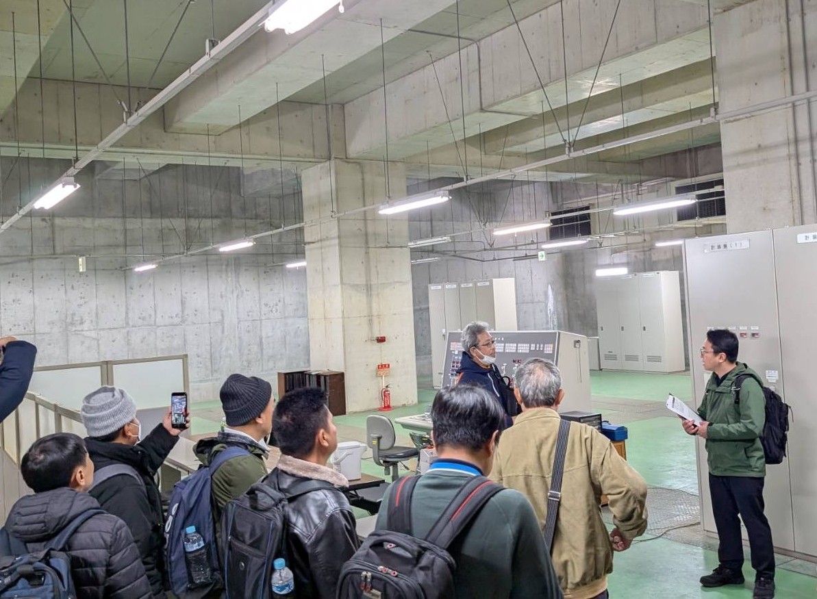 長居配水場見学の様子