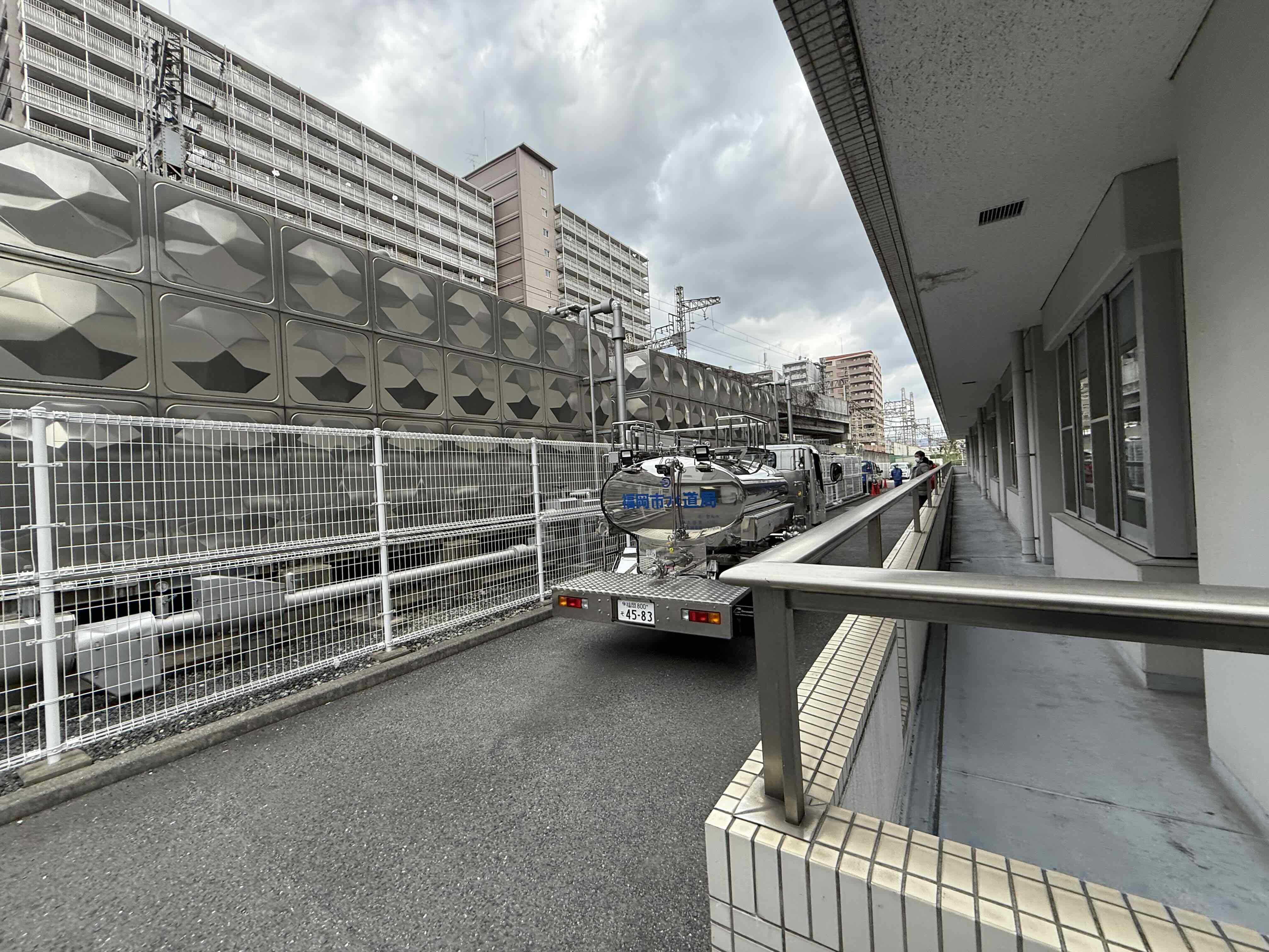 病院に到着時の写真