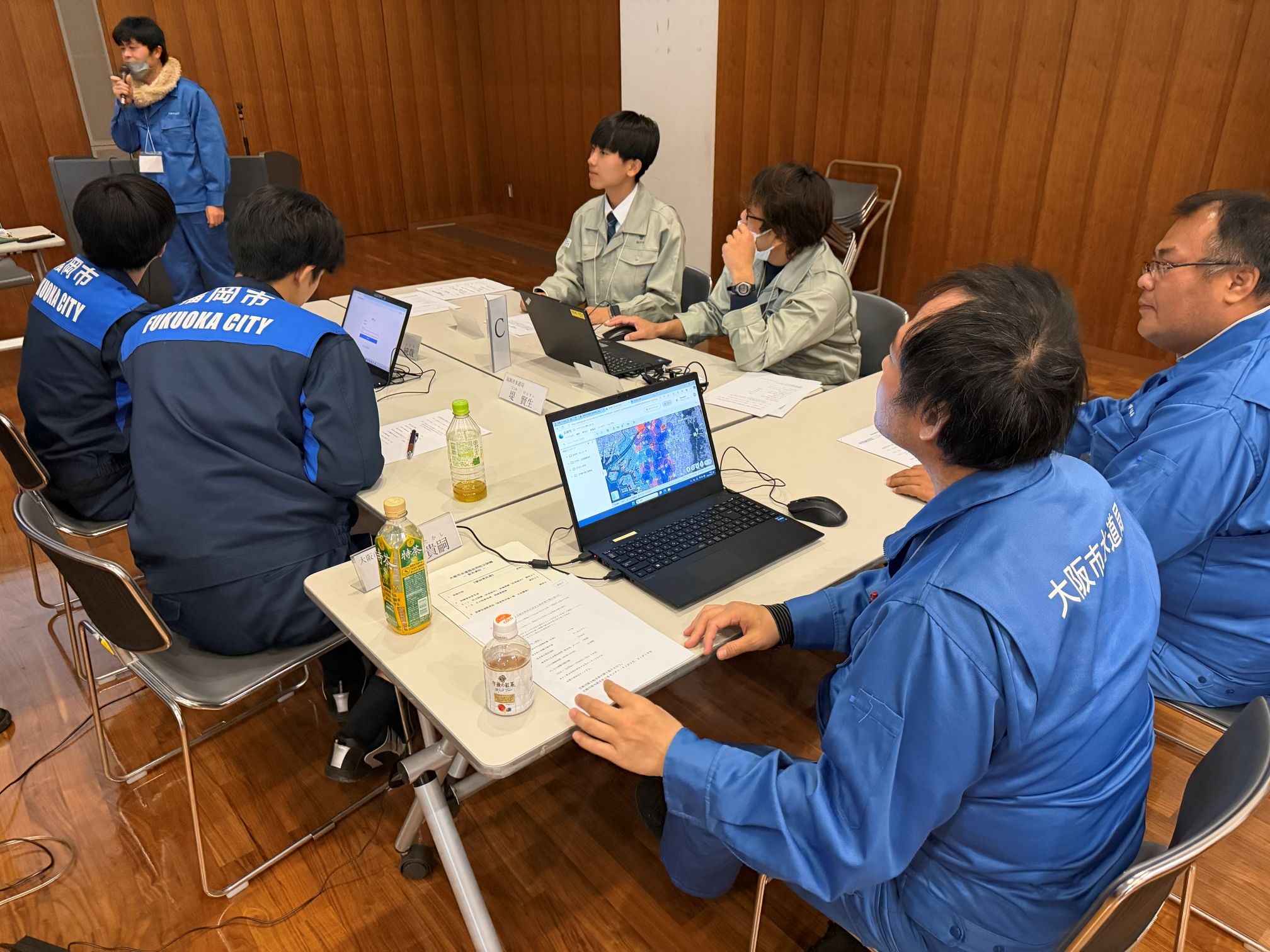 訓練第1部の様子の写真2枚目