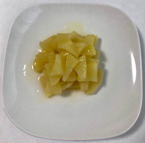 さつまいもとりんごの重ね煮の写真