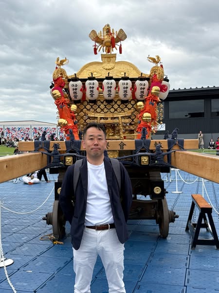 住吉大社の大神輿と区長