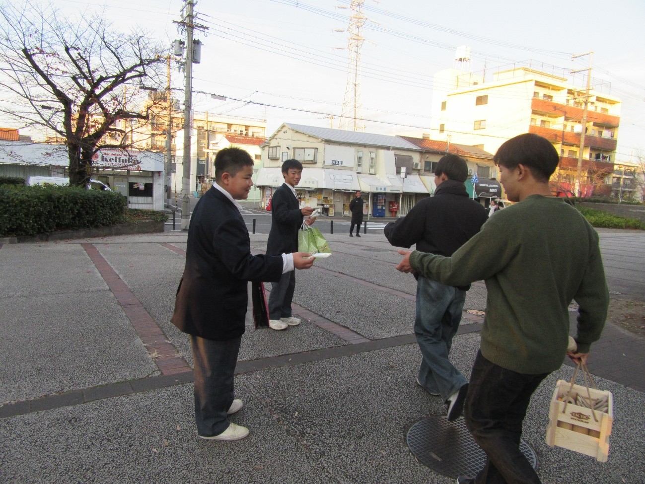 大阪公立大学周辺での様子①