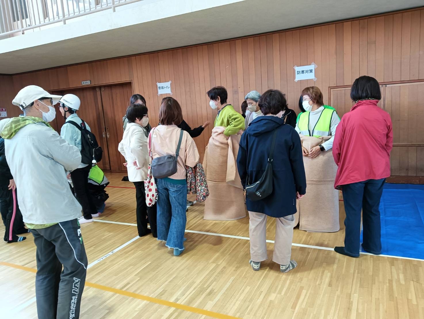 災害時避難所訓練の様子写真2