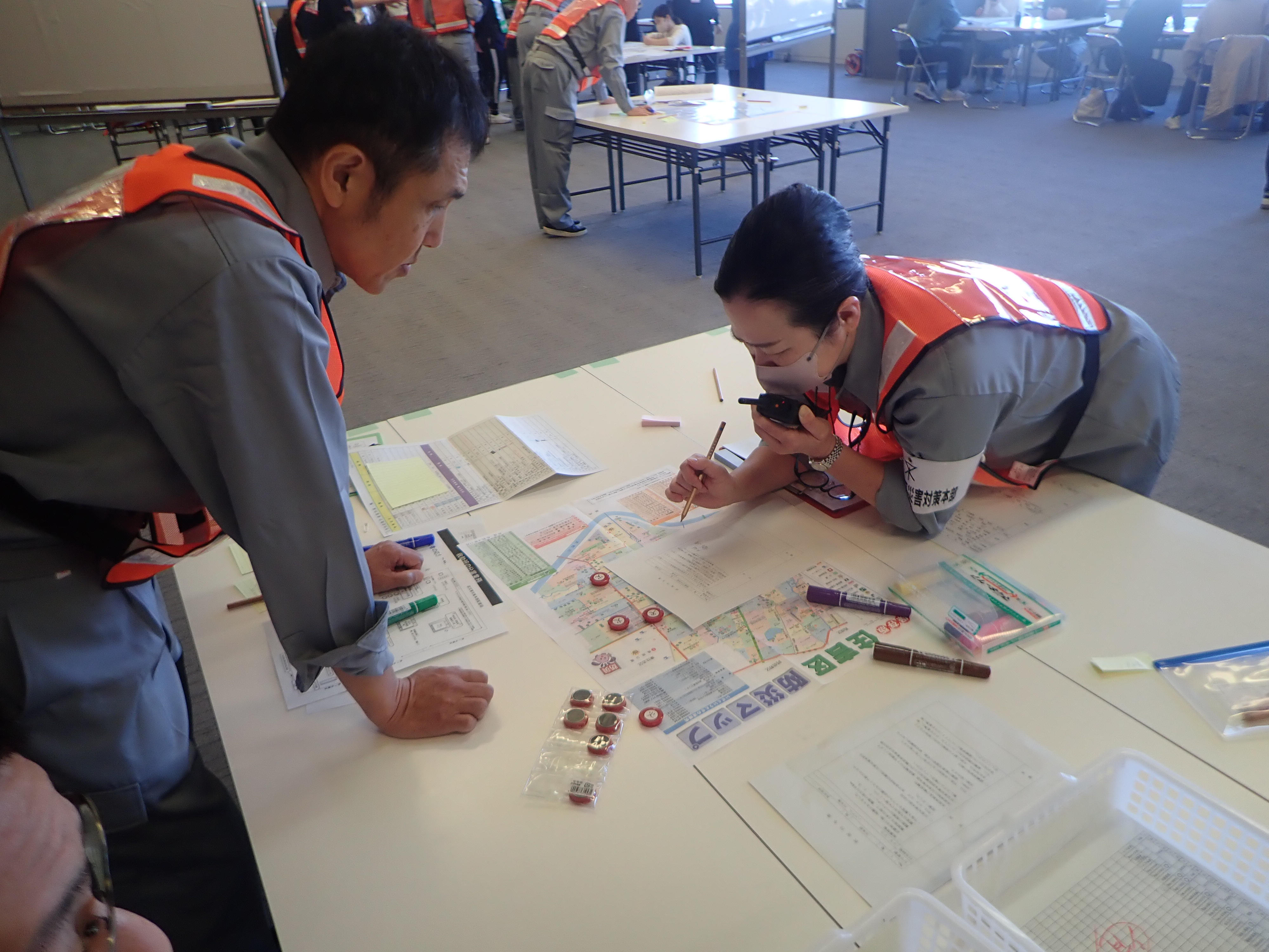 住吉区災害対策本部訓練の様子写真1