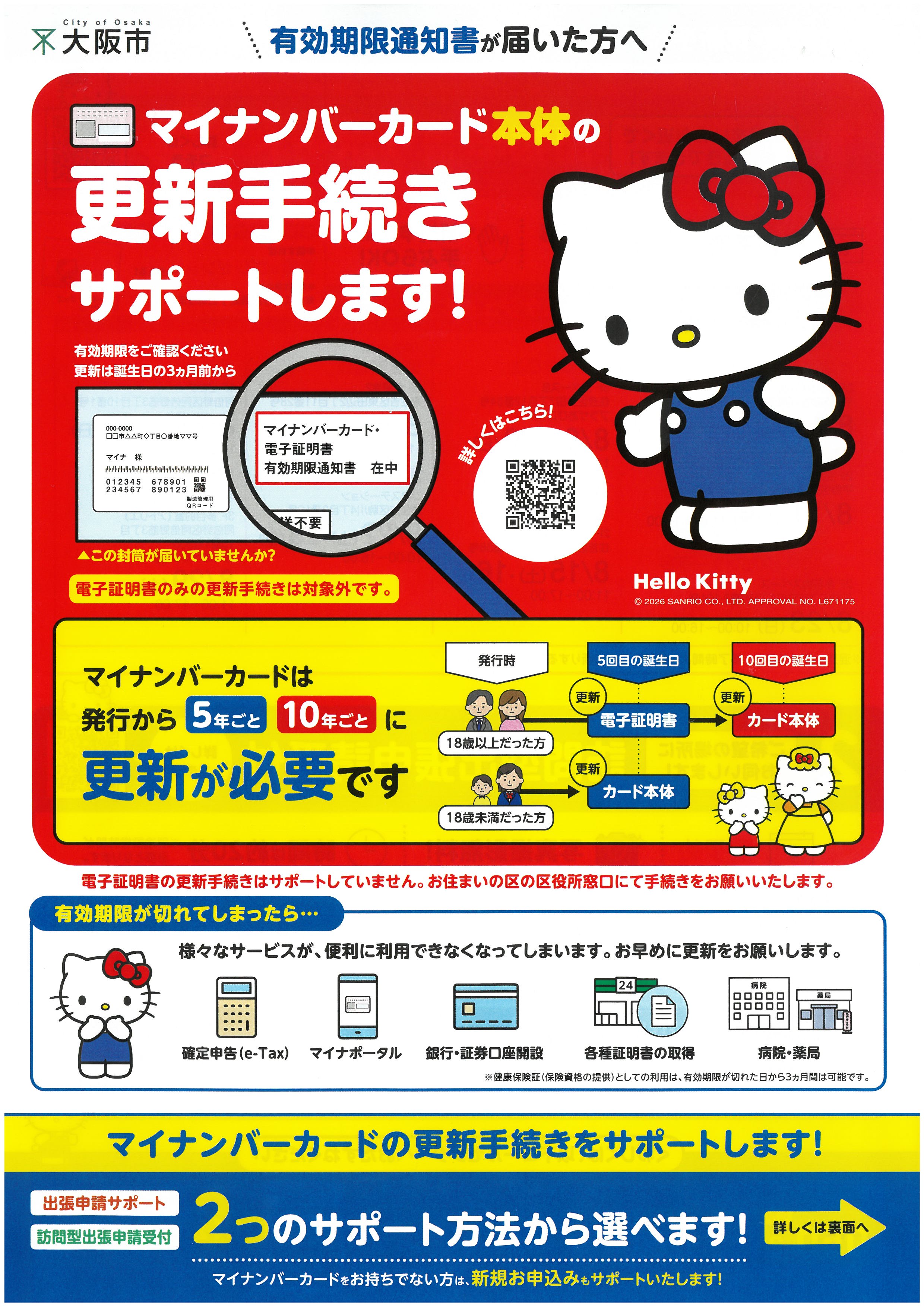 マイナンバーカード出張申請サポート8月分案内チラシ