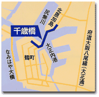 千歳橋の地図です