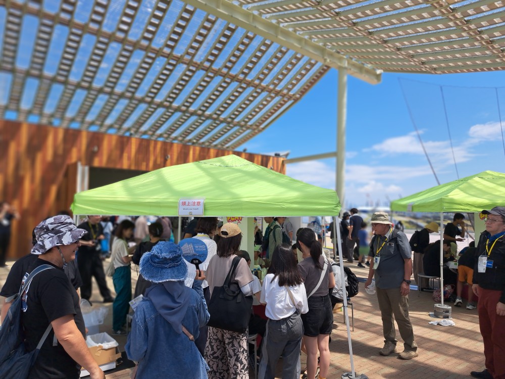 「呼吸筋測定体験」ブース