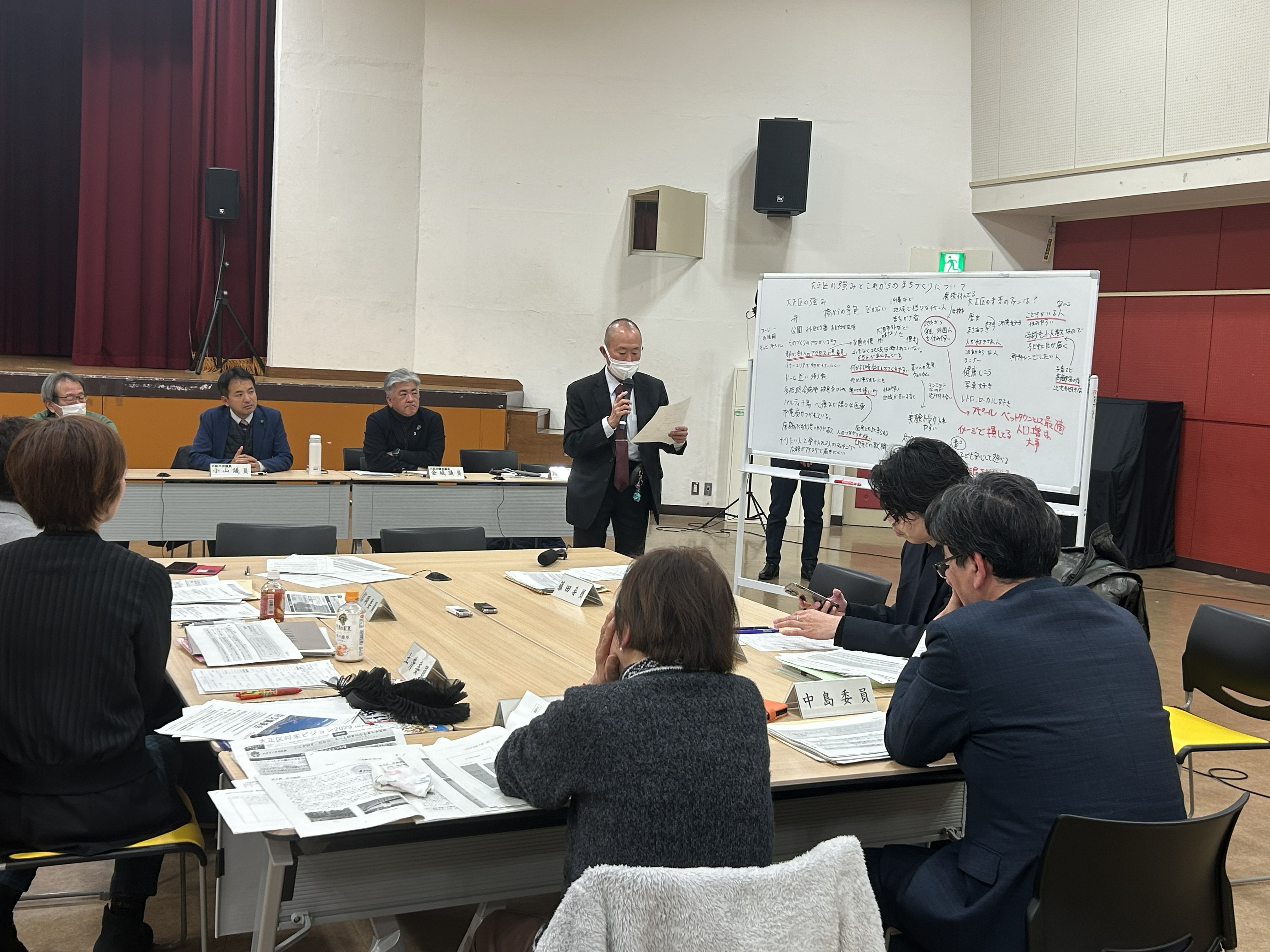 区政会議のグループ討議の様子