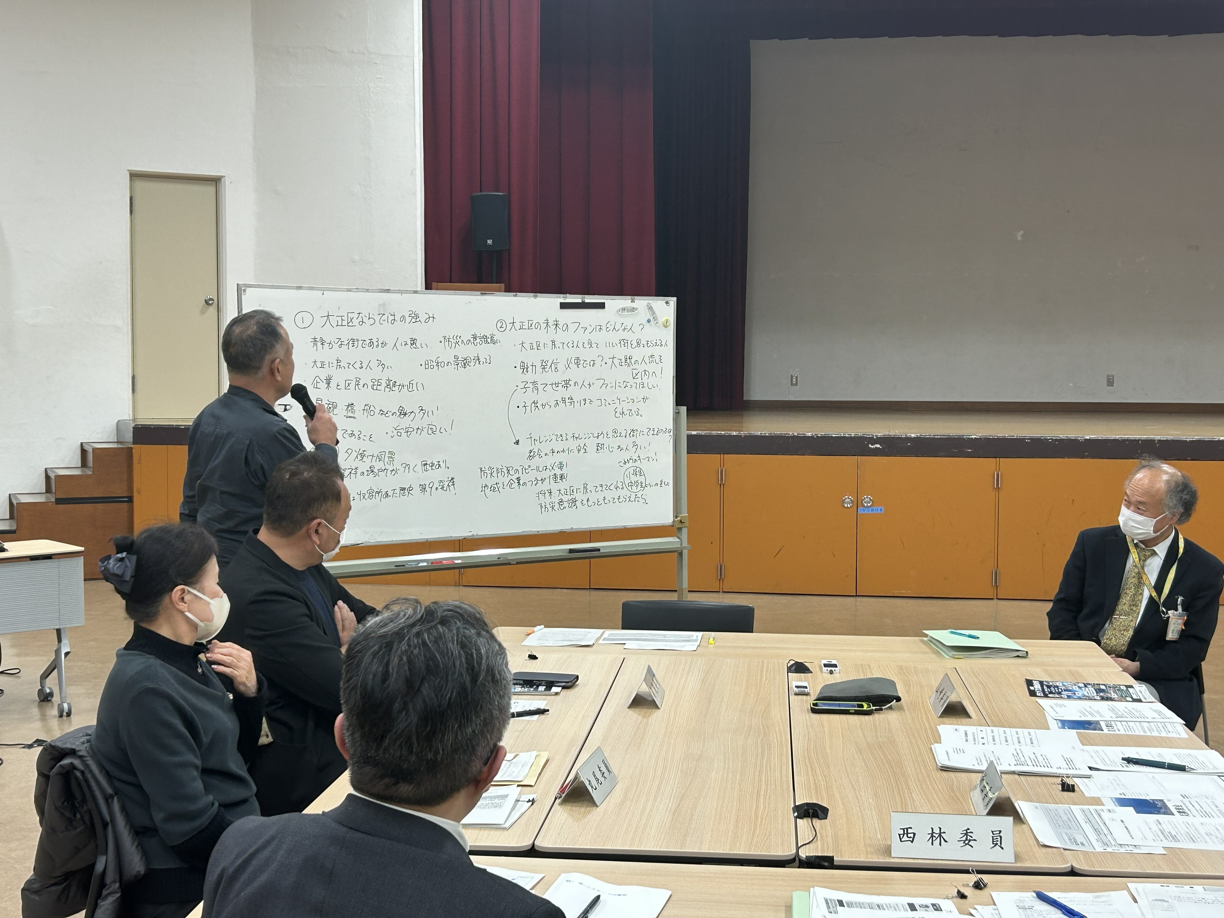 区政会議のグループ討議の様子