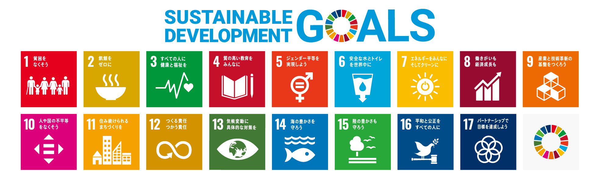 SDGs 持続可能な社会を目指して 17の目標