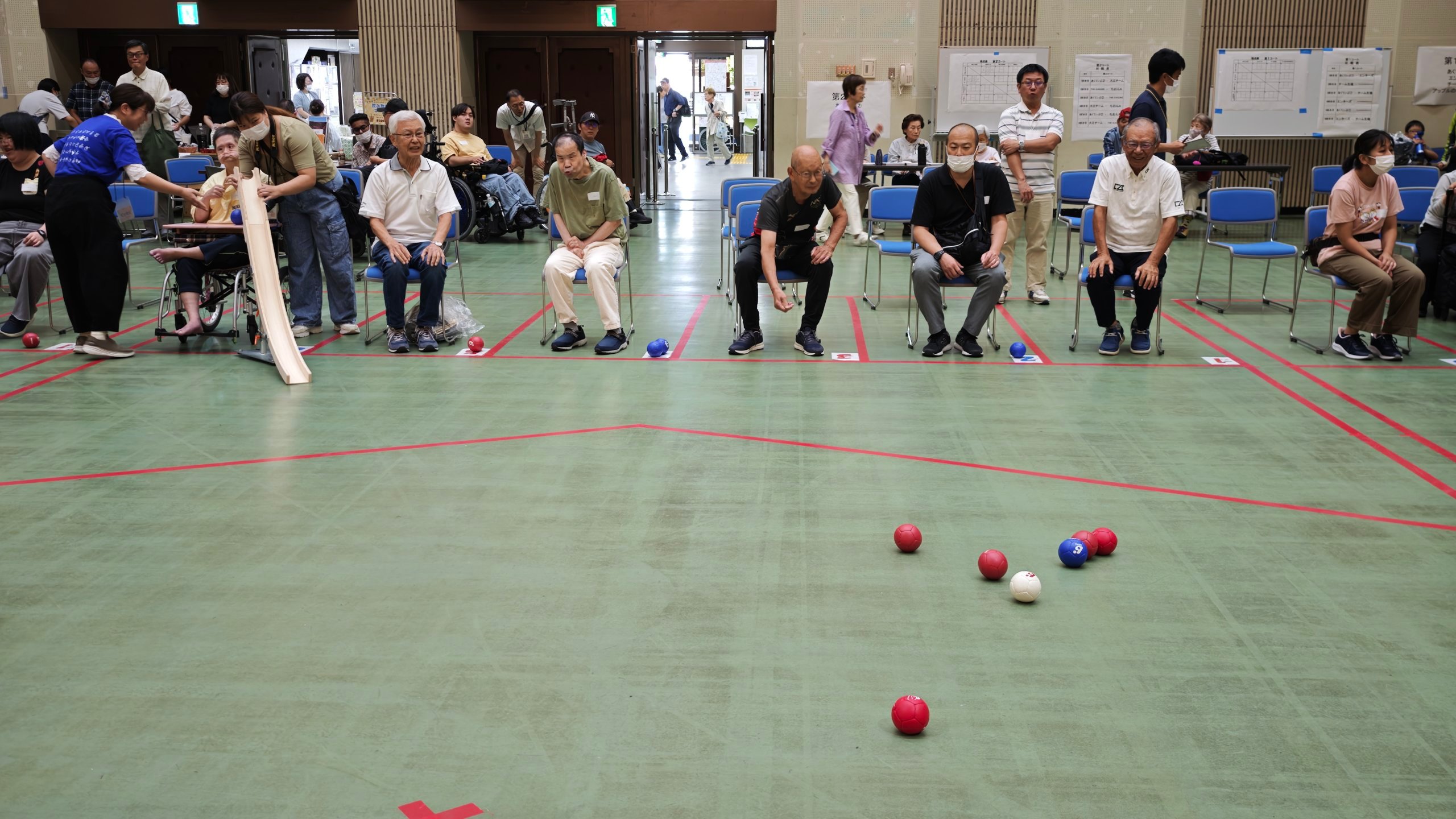 ボッチャの試合模様1