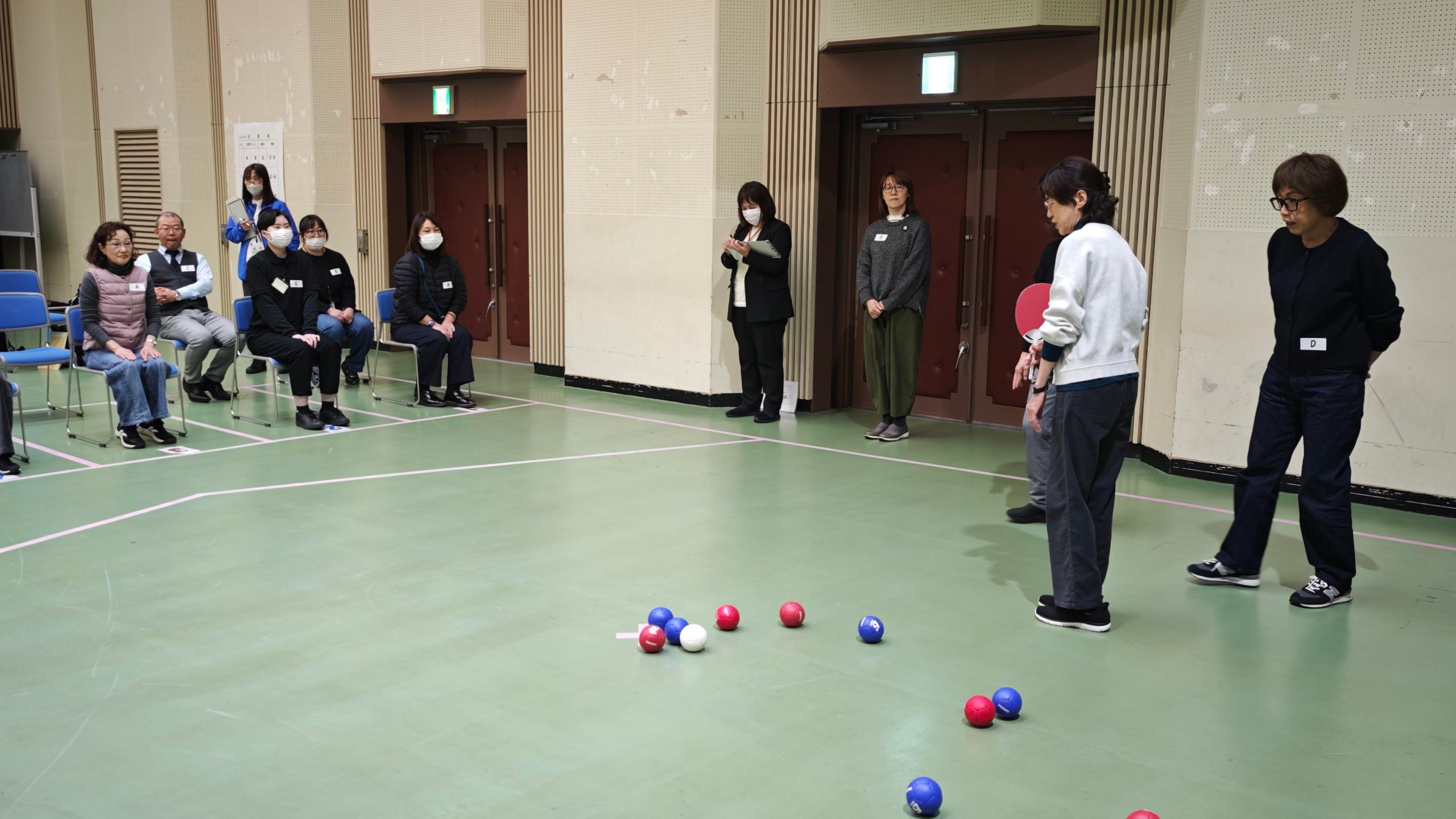 ボッチャの試合模様