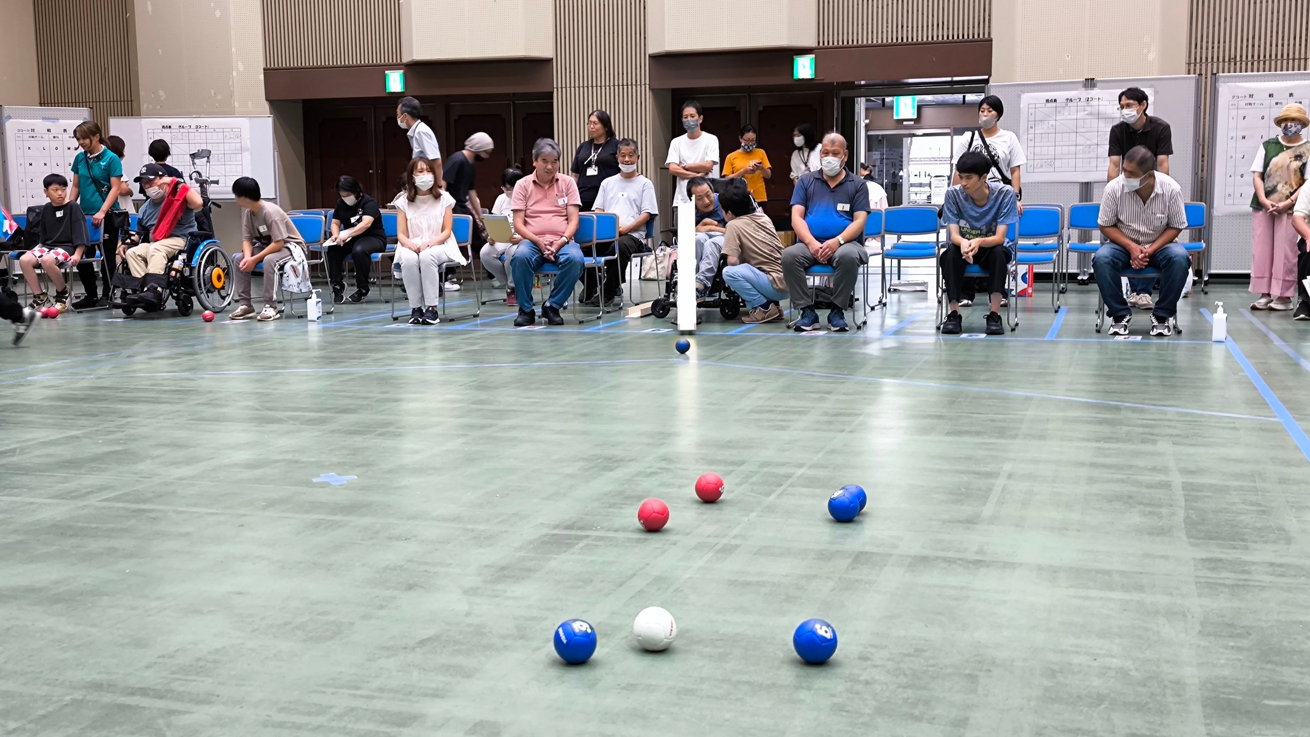 ボッチャの試合模様1