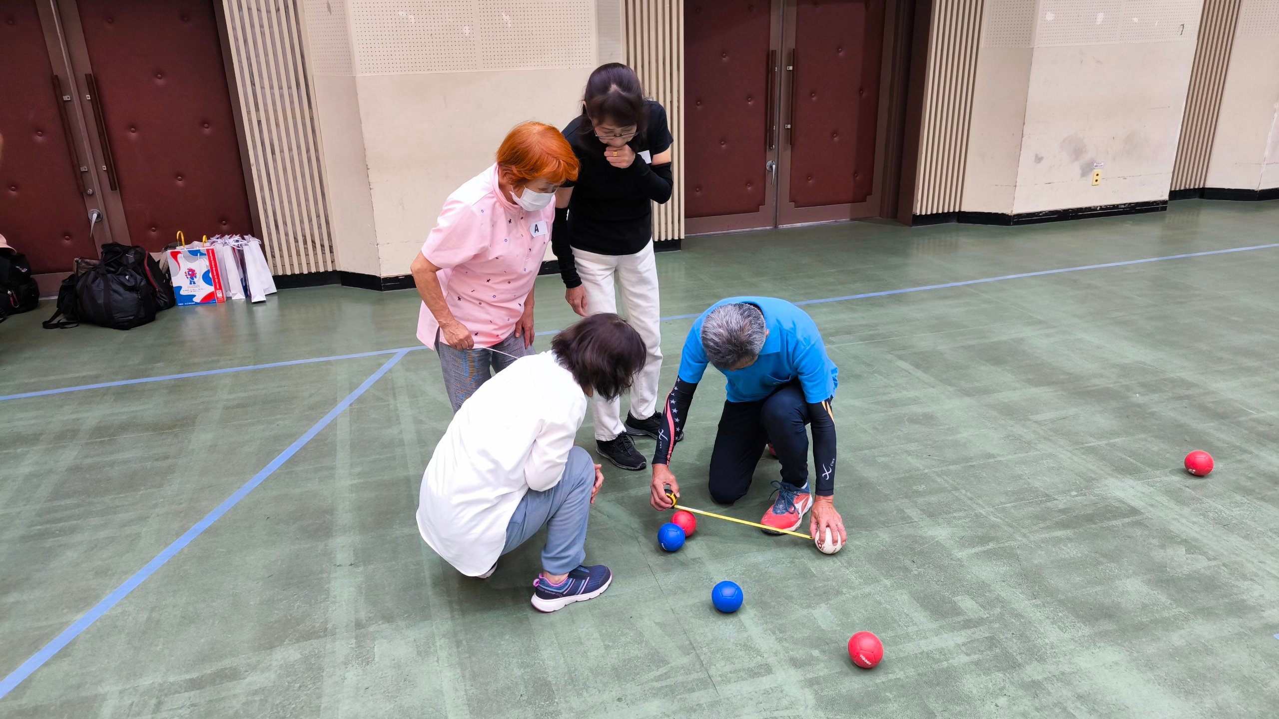 審判員の体験模様