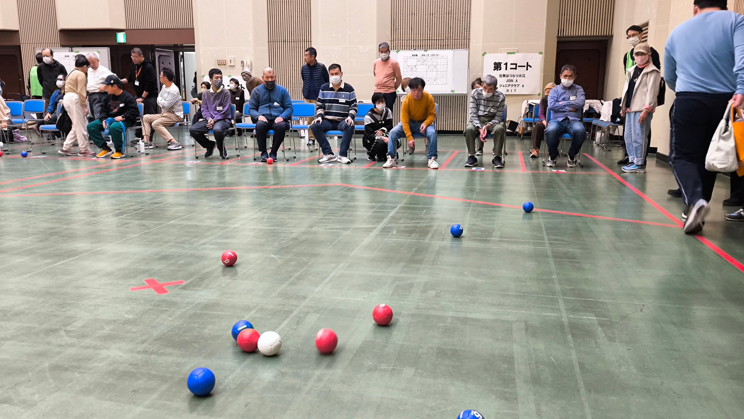 ボッチャの試合模様1