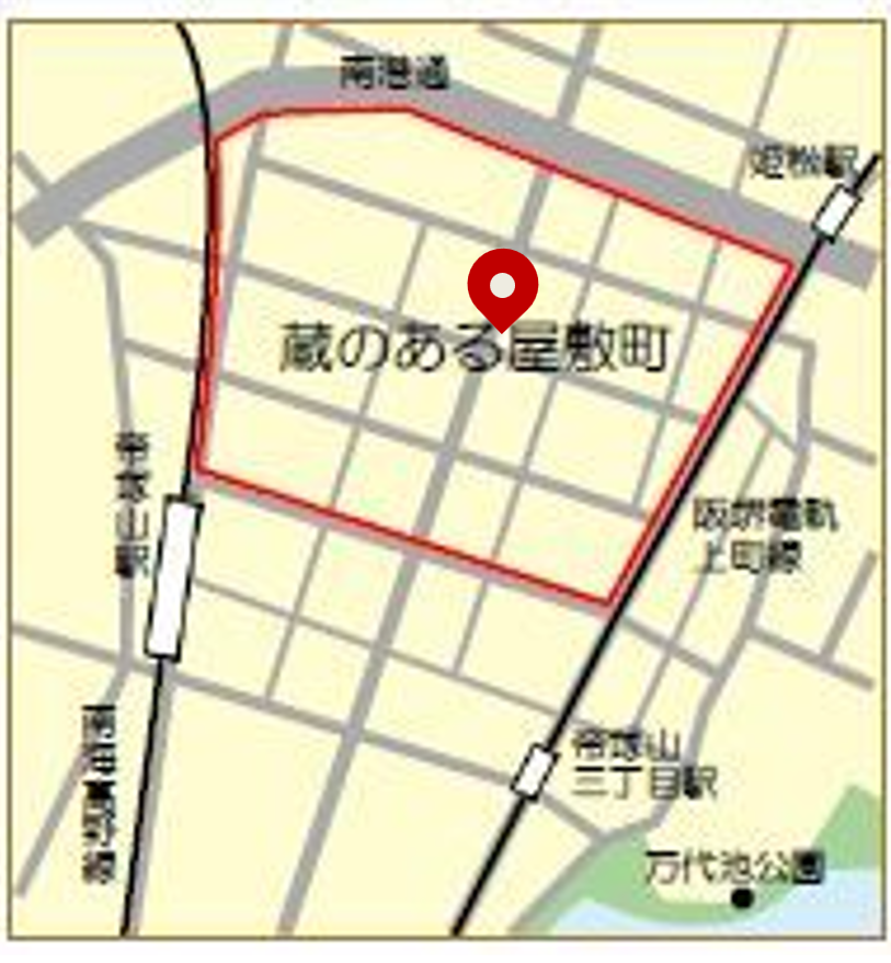 住吉区都市景観資源（蔵のある屋敷町地図）