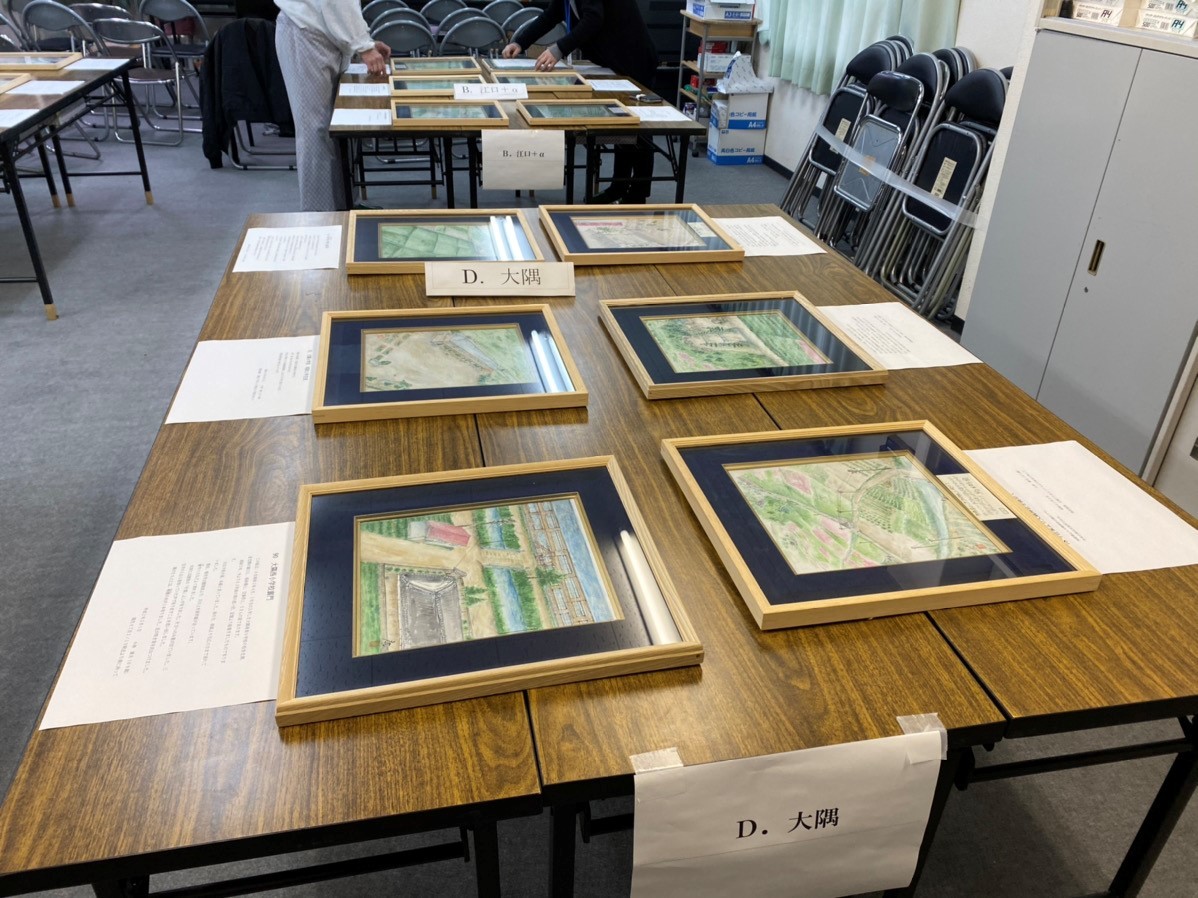 色紙絵展の様子