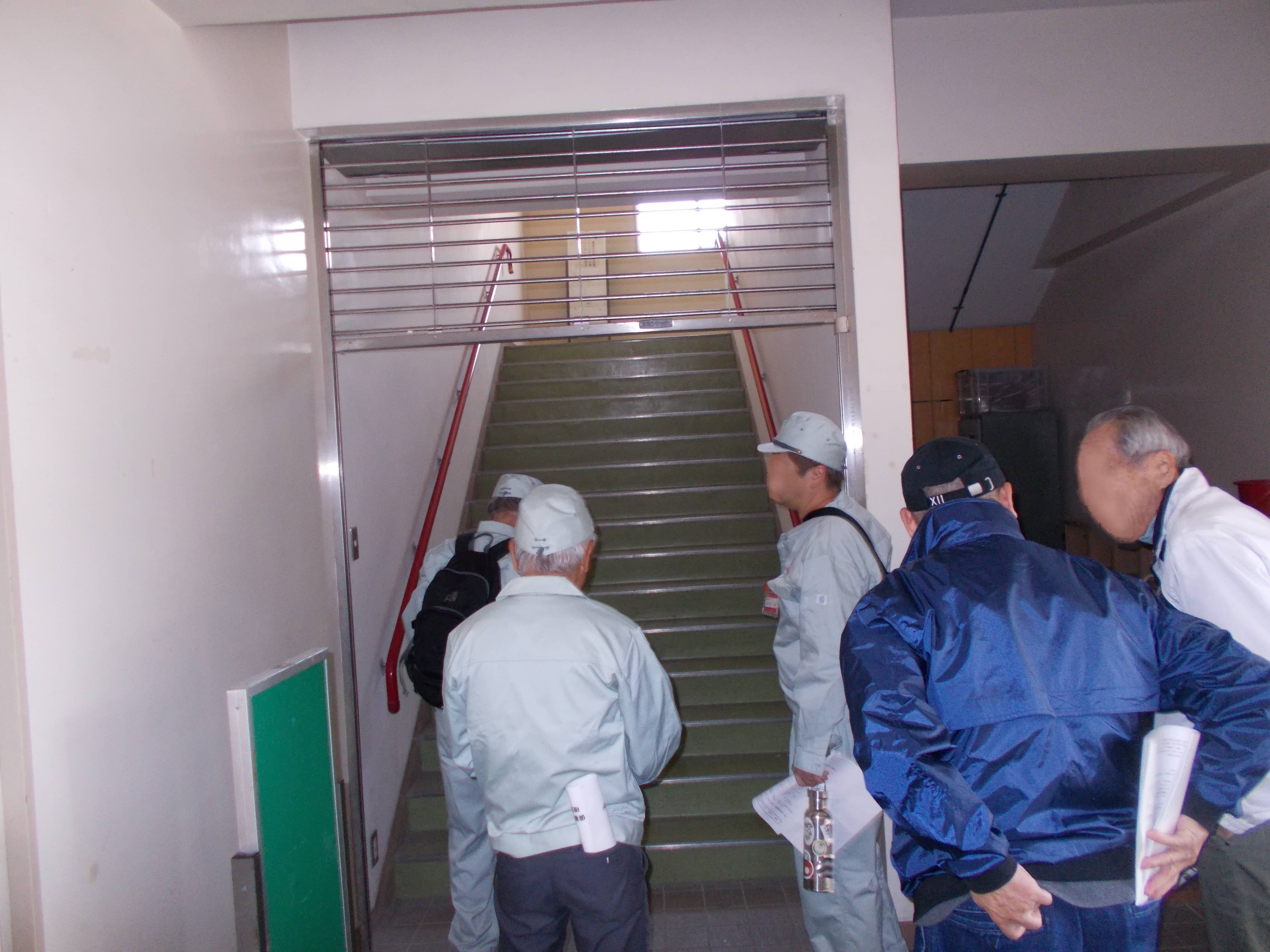 安全点検・解錠訓練の様子