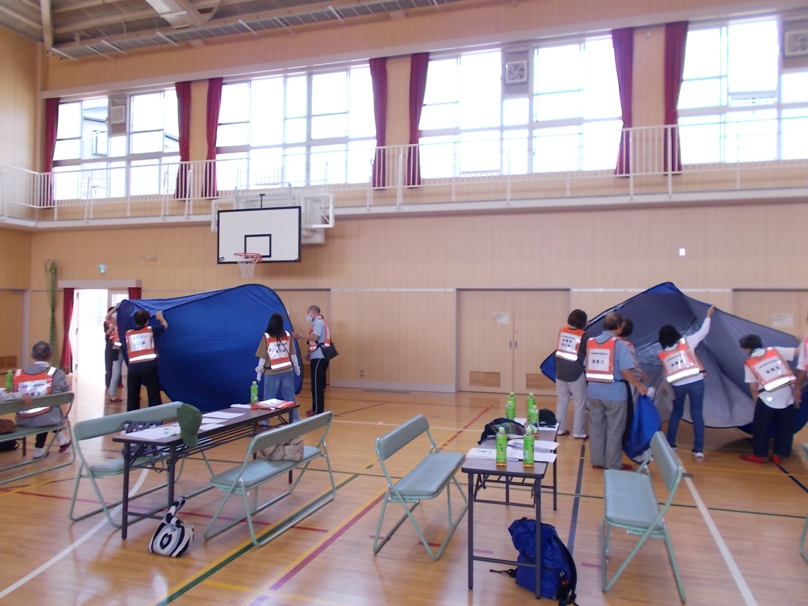 プライベートルームの設置のようす