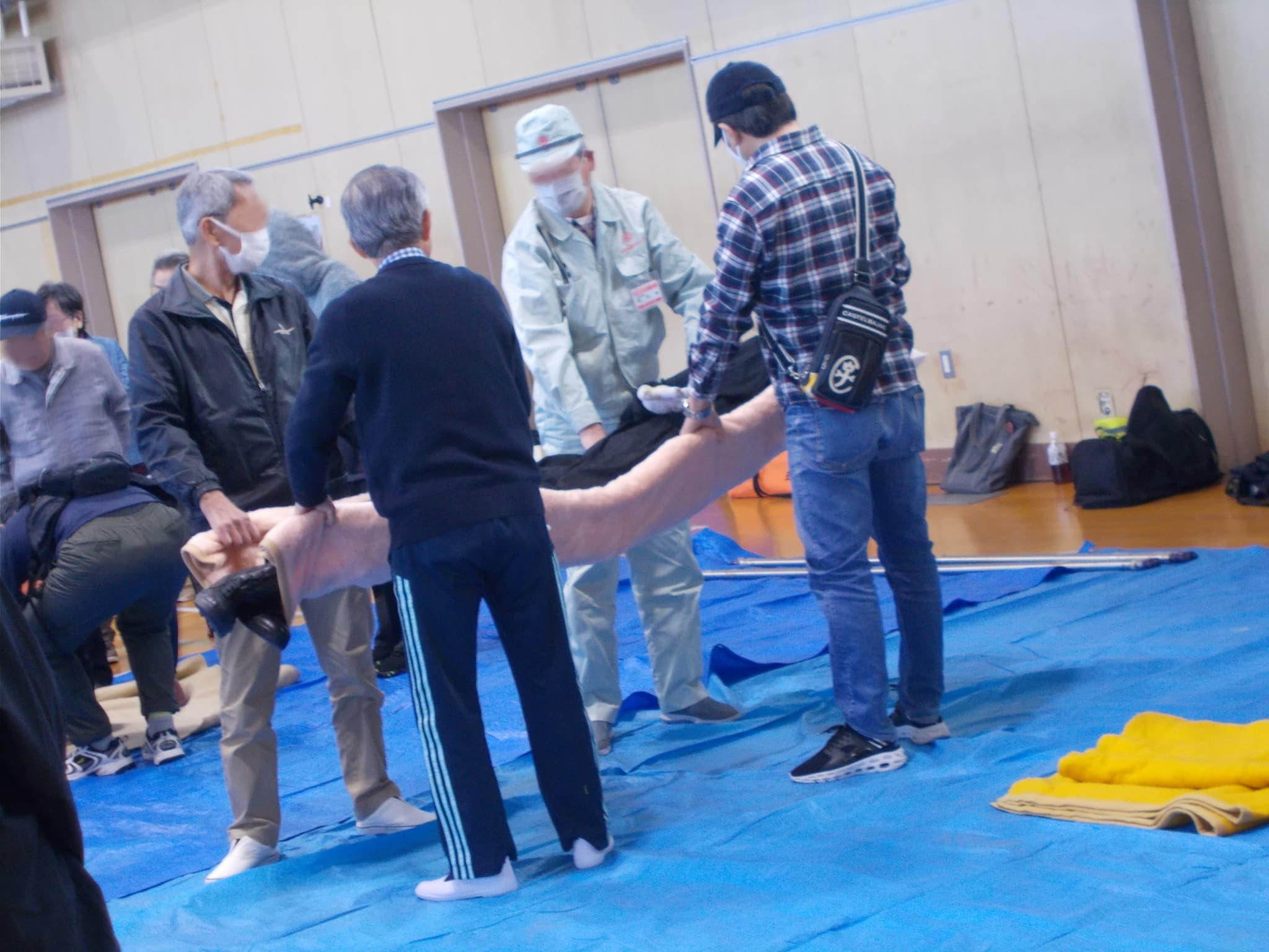 救助訓練の様子