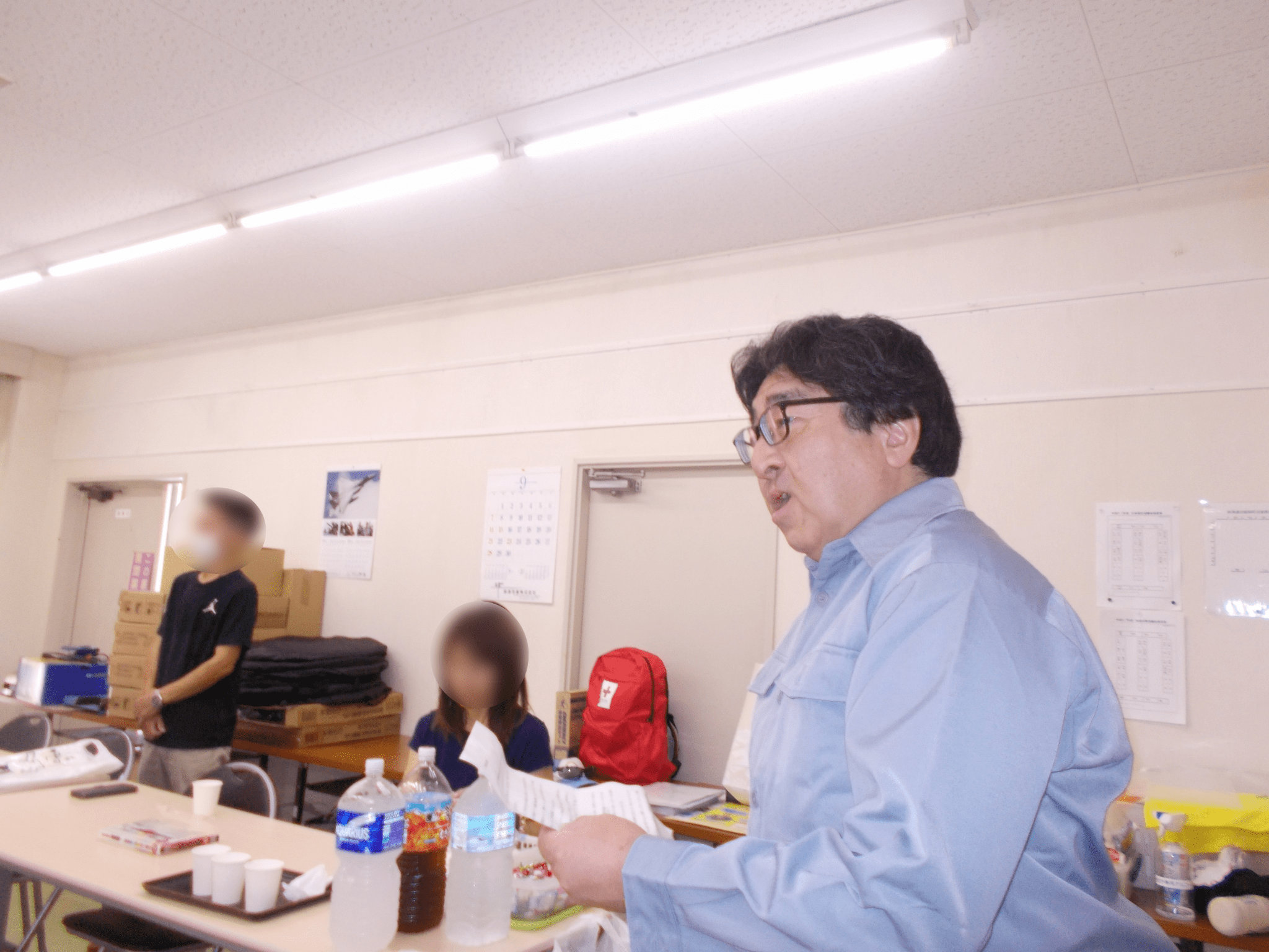 課長代理あいさつの様子