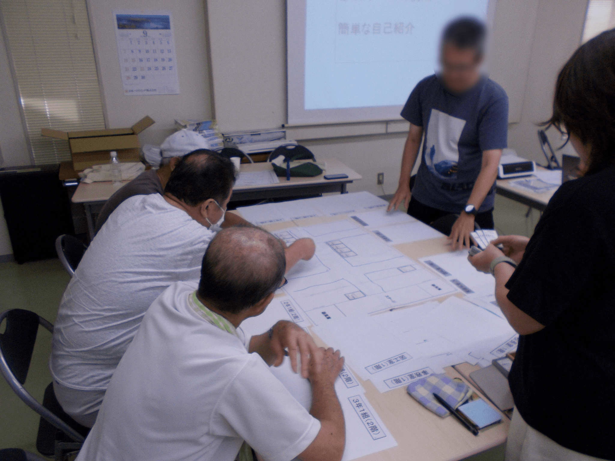 避難所運営ゲーム（HUG）実施中の様子