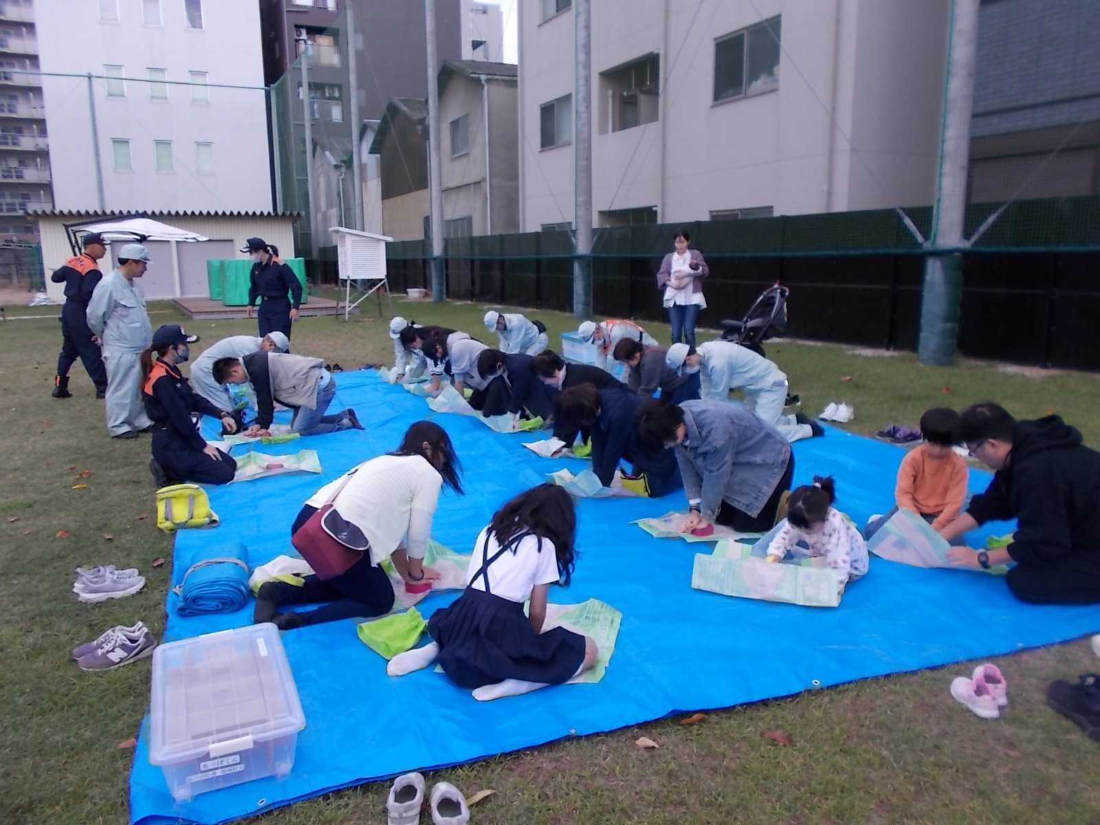 救命訓練のようす