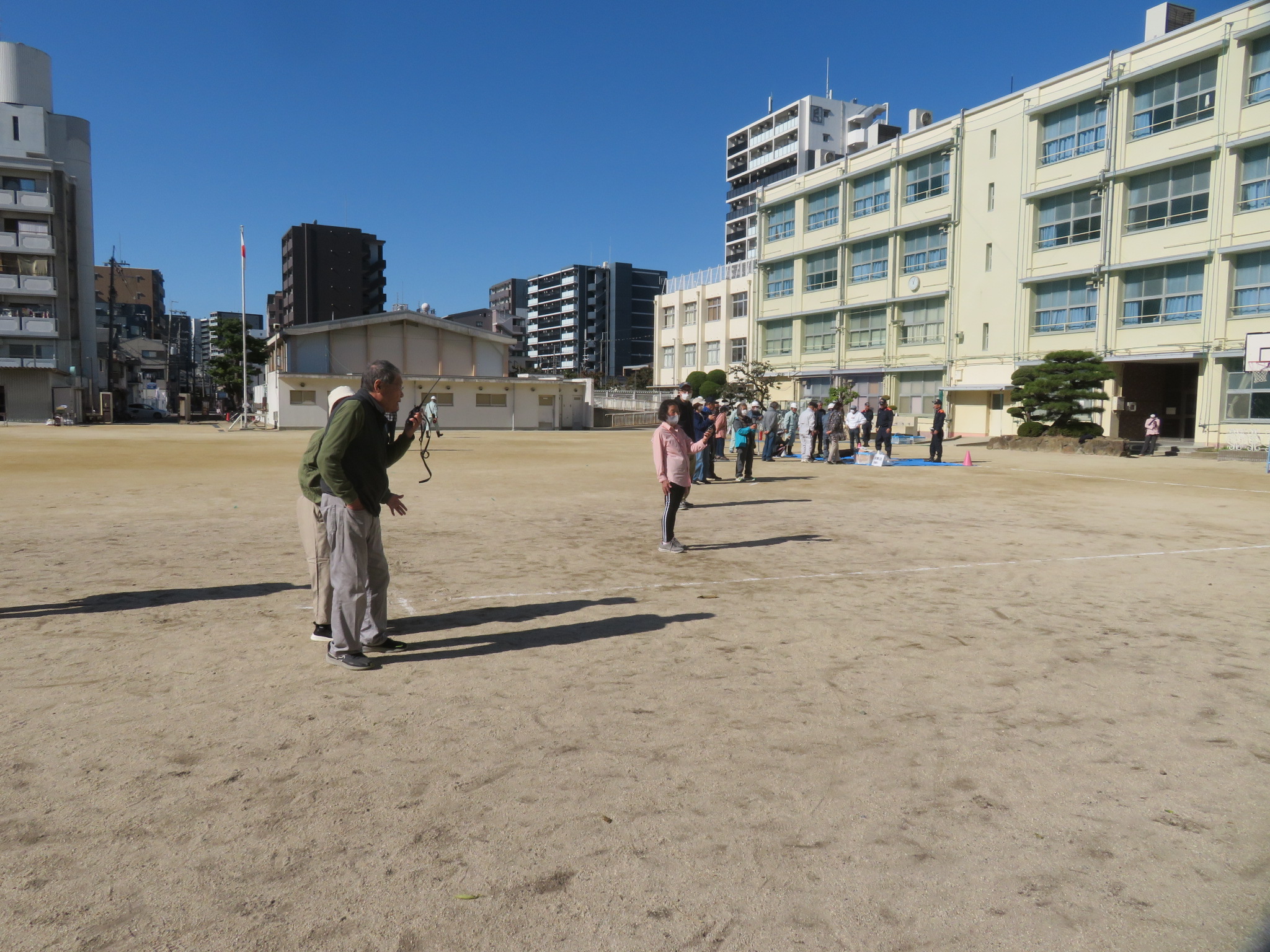 通信訓練のようす