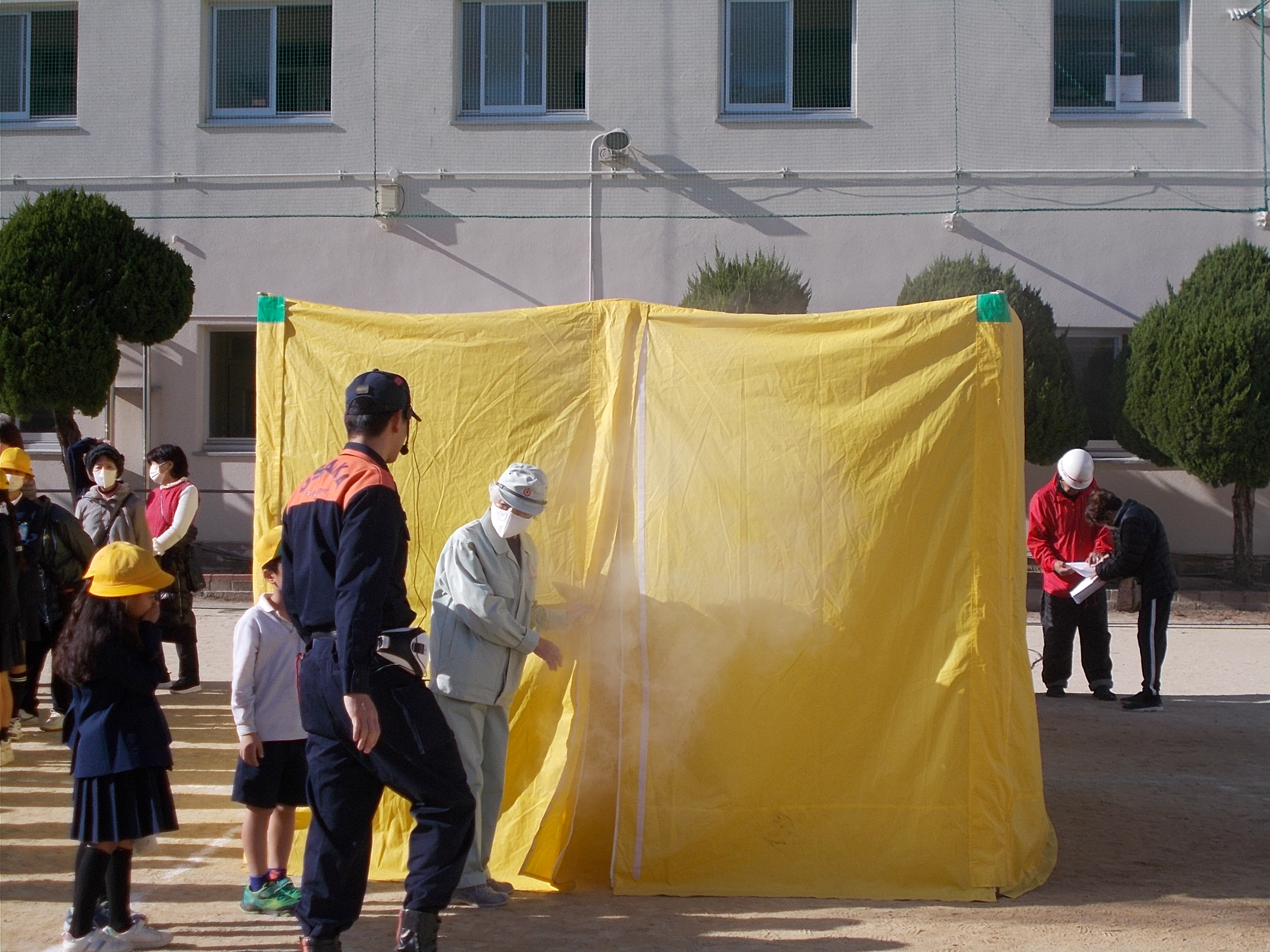 煙中体験のようす