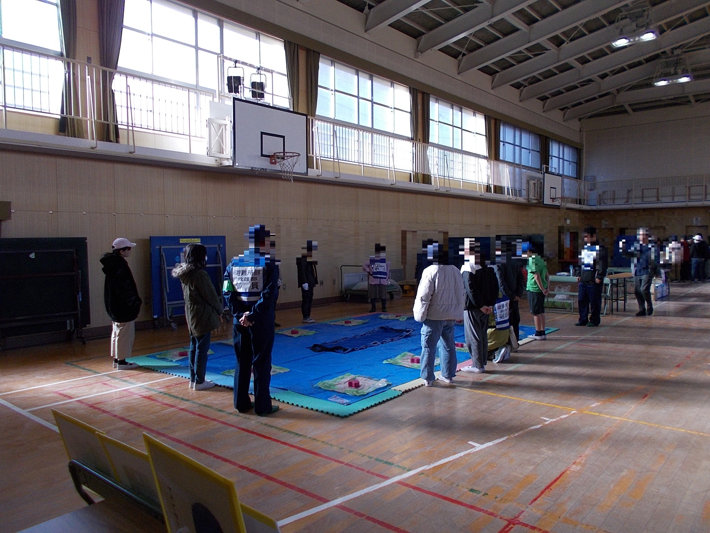 救命訓練の様子