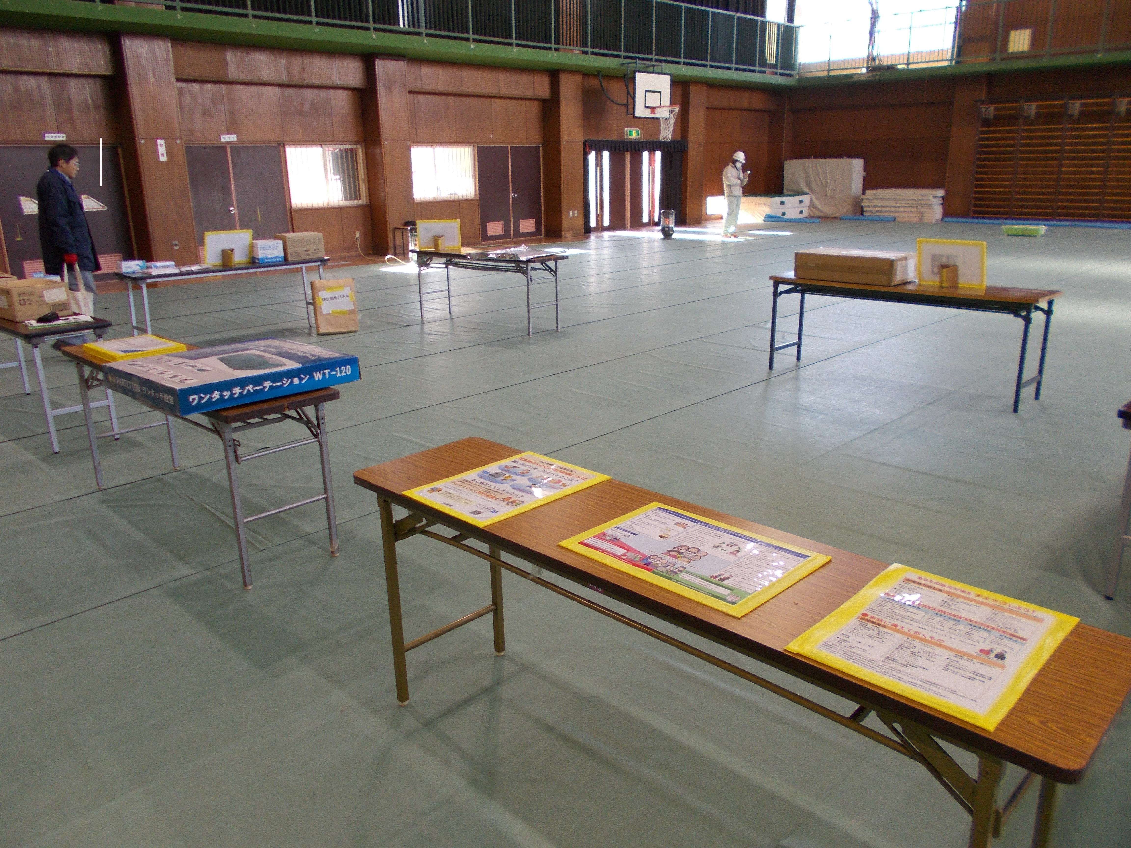 防災情報展示の様子2