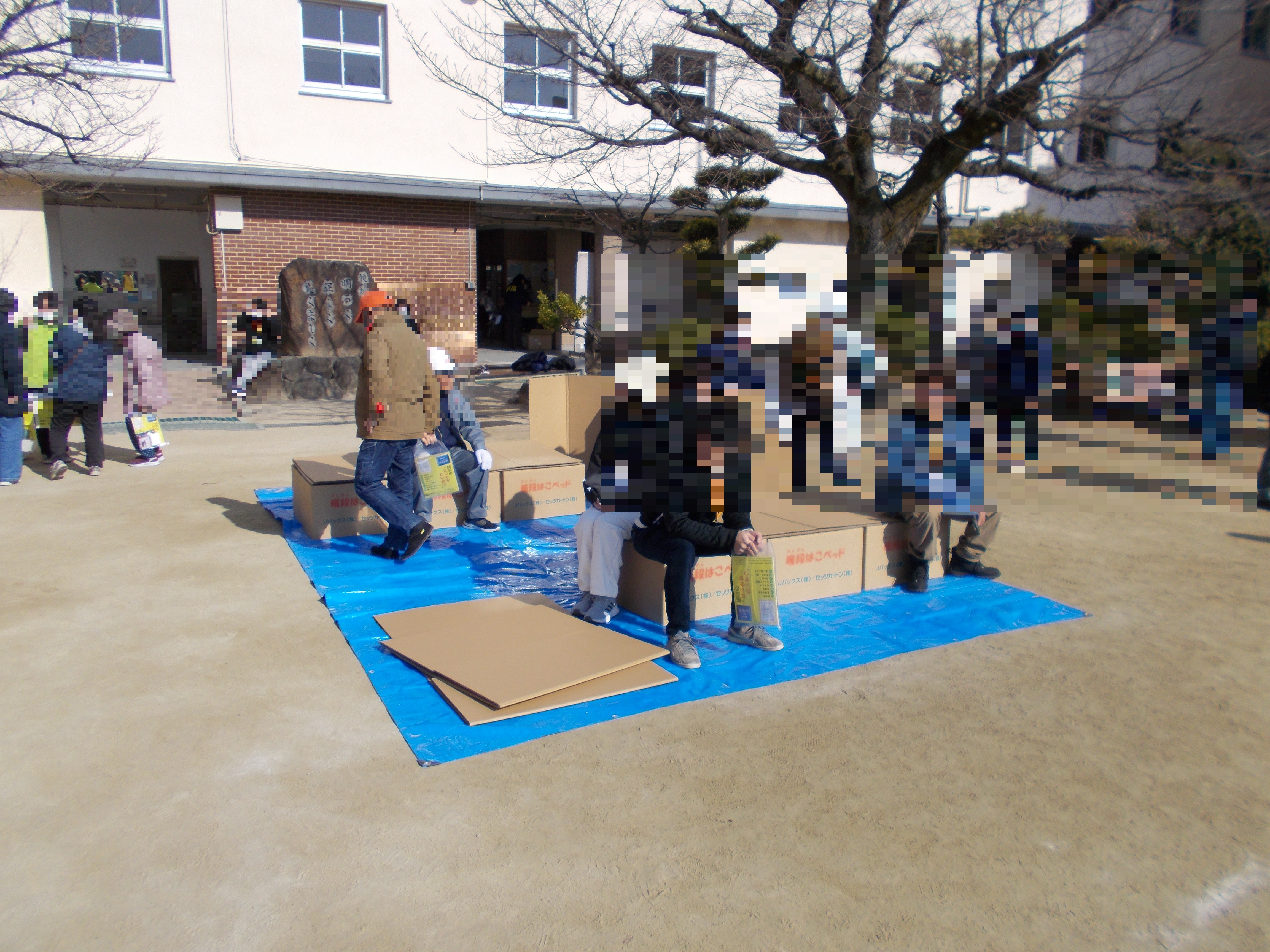 防災情報展示の様子
