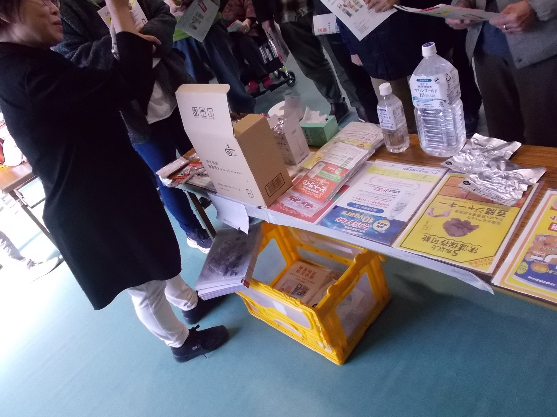 防災グッズブースの様子