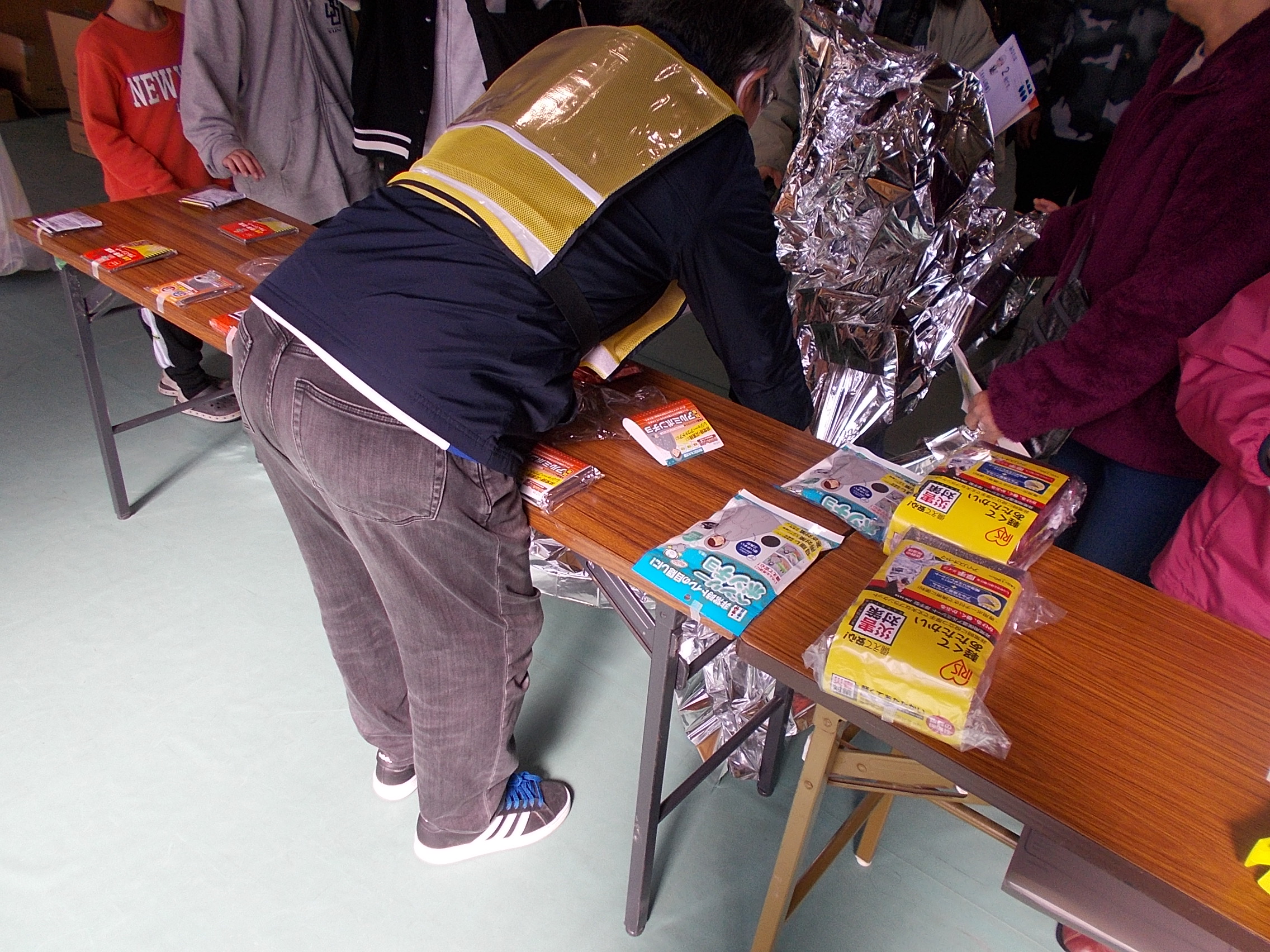 防災グッズブースの様子